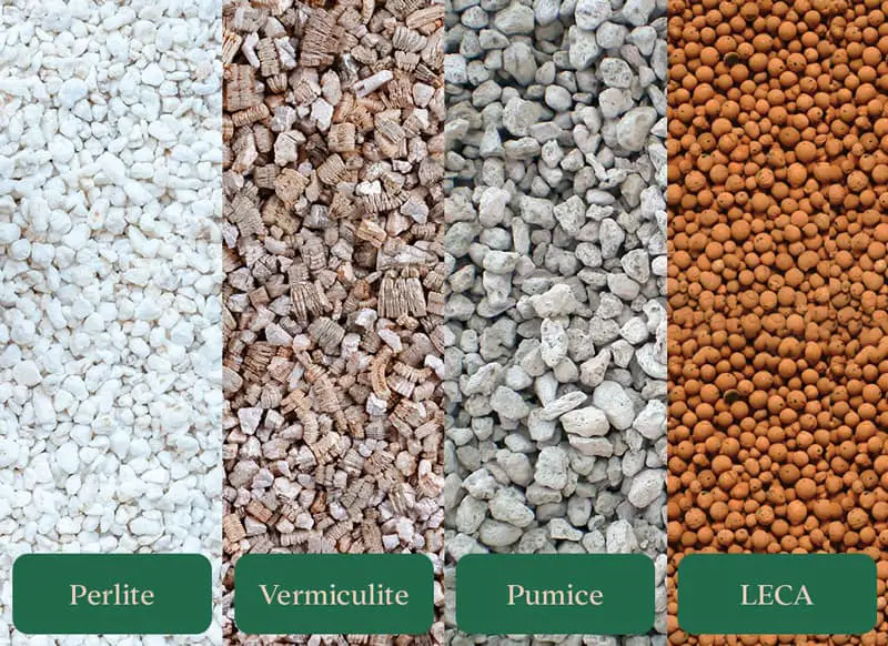 Different soil amendments that can be substitute for perlite